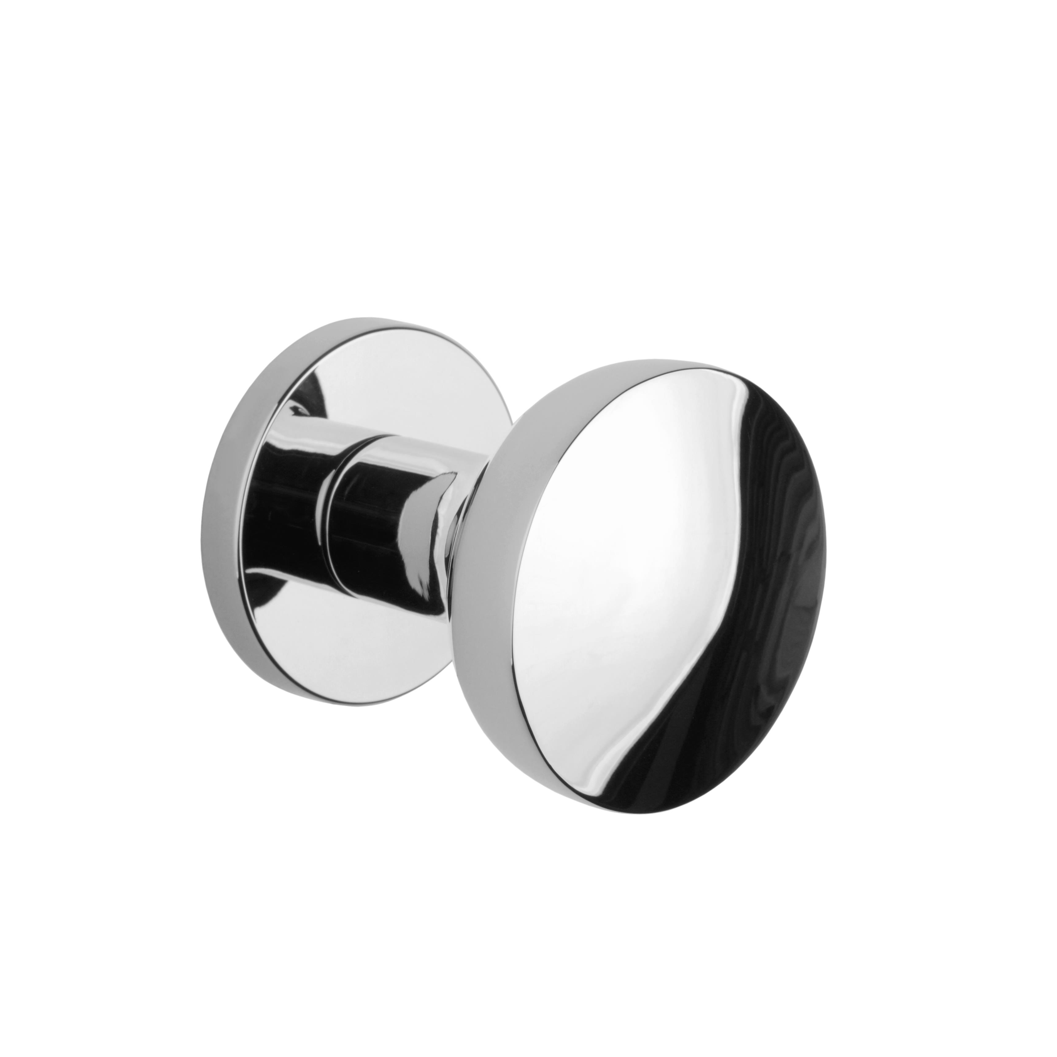 door handle in door knob style on a round rose from Milla poignées