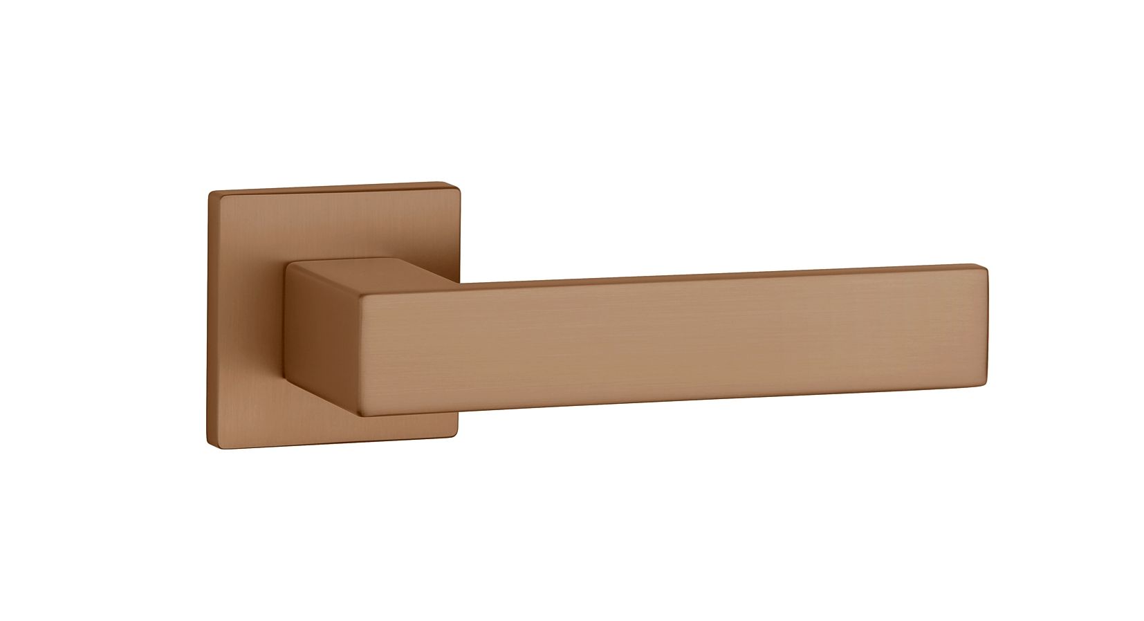 design door handle perfect for a contemporary interior with an original copper finish