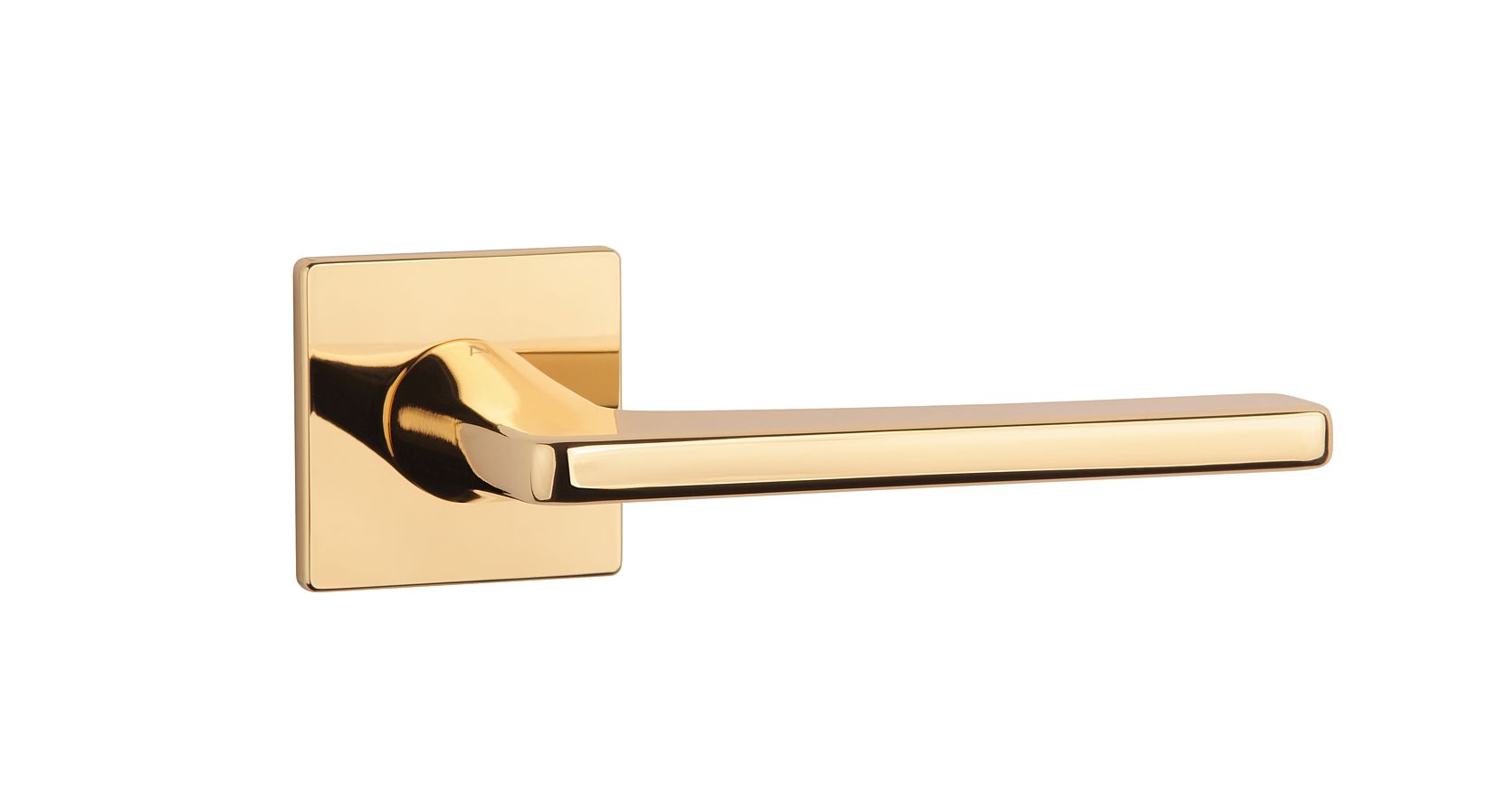 interior handle on a square plate with a touch of elegance