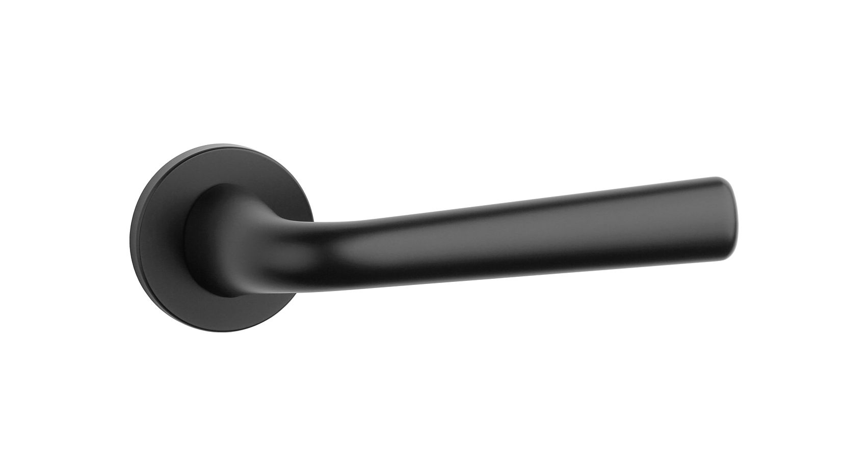 Designer handle with a black design combined with an elegant lever