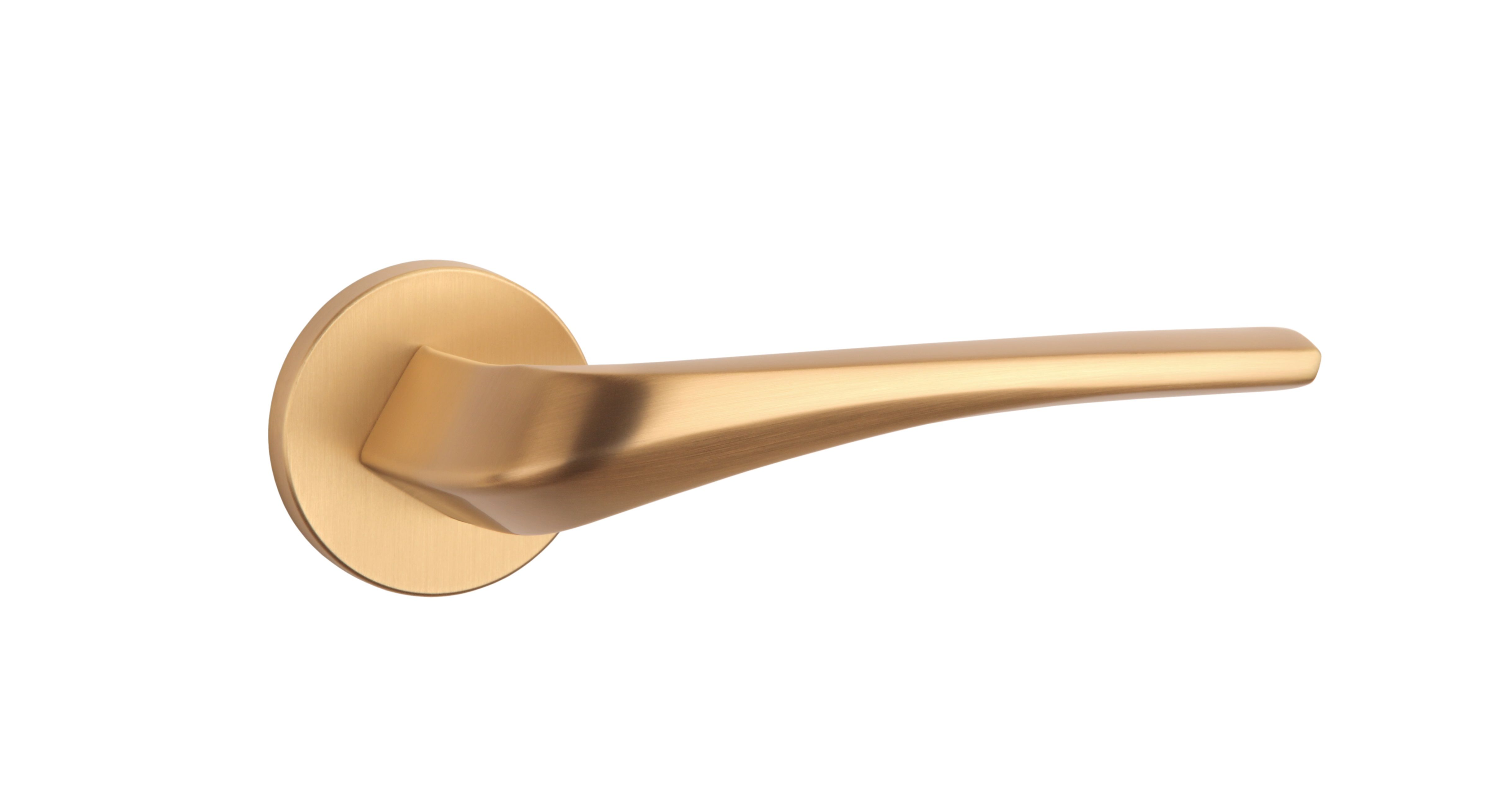 Design matt gold interior handle, a chic and elegant door handle