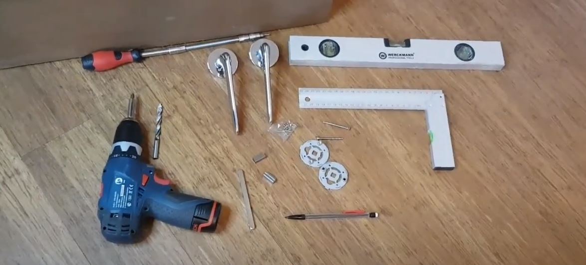 Tools needed to fit a door handle