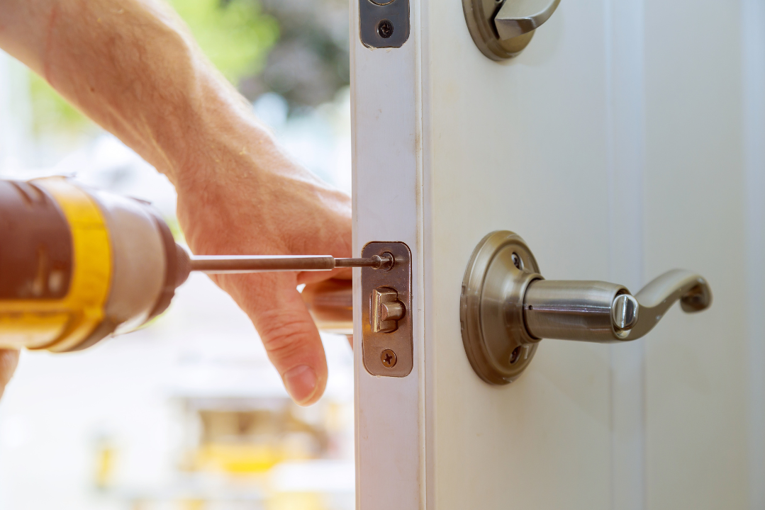 installing a handle and lock
