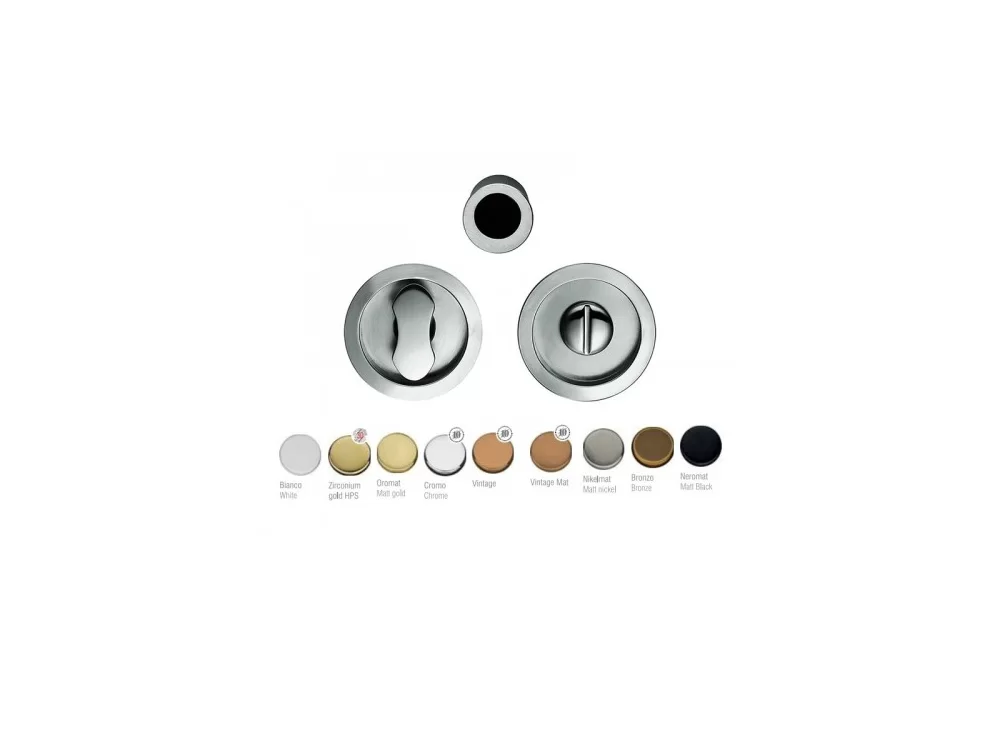 round recessed privacy lock handle kit for sliding door ID211