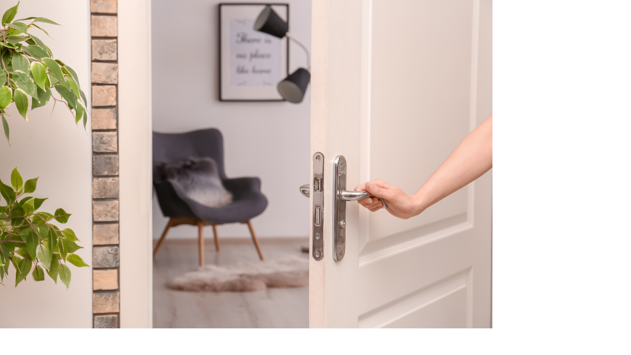 opening a door