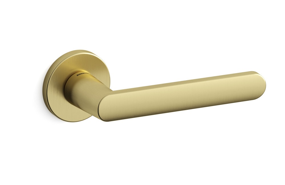 satin gold mandelli zante door handle