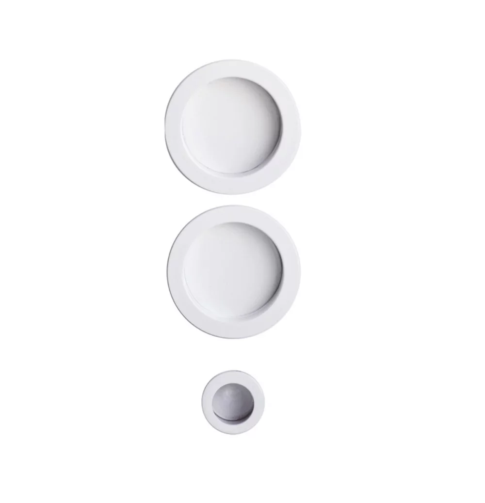 sliding door cup handles with white finger pull