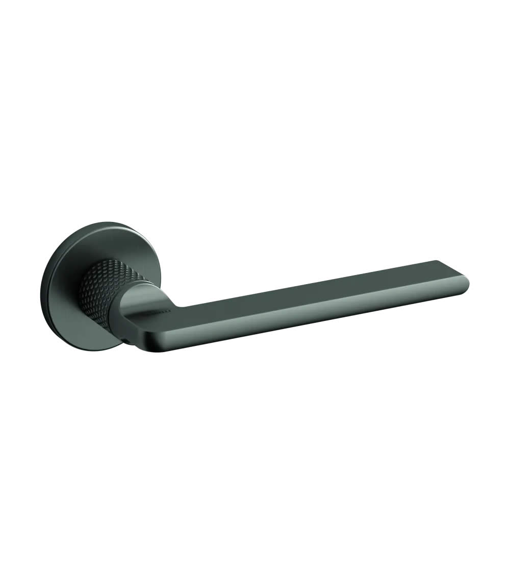 Ultra modern door handle sold by MILLA, made from solid Brass