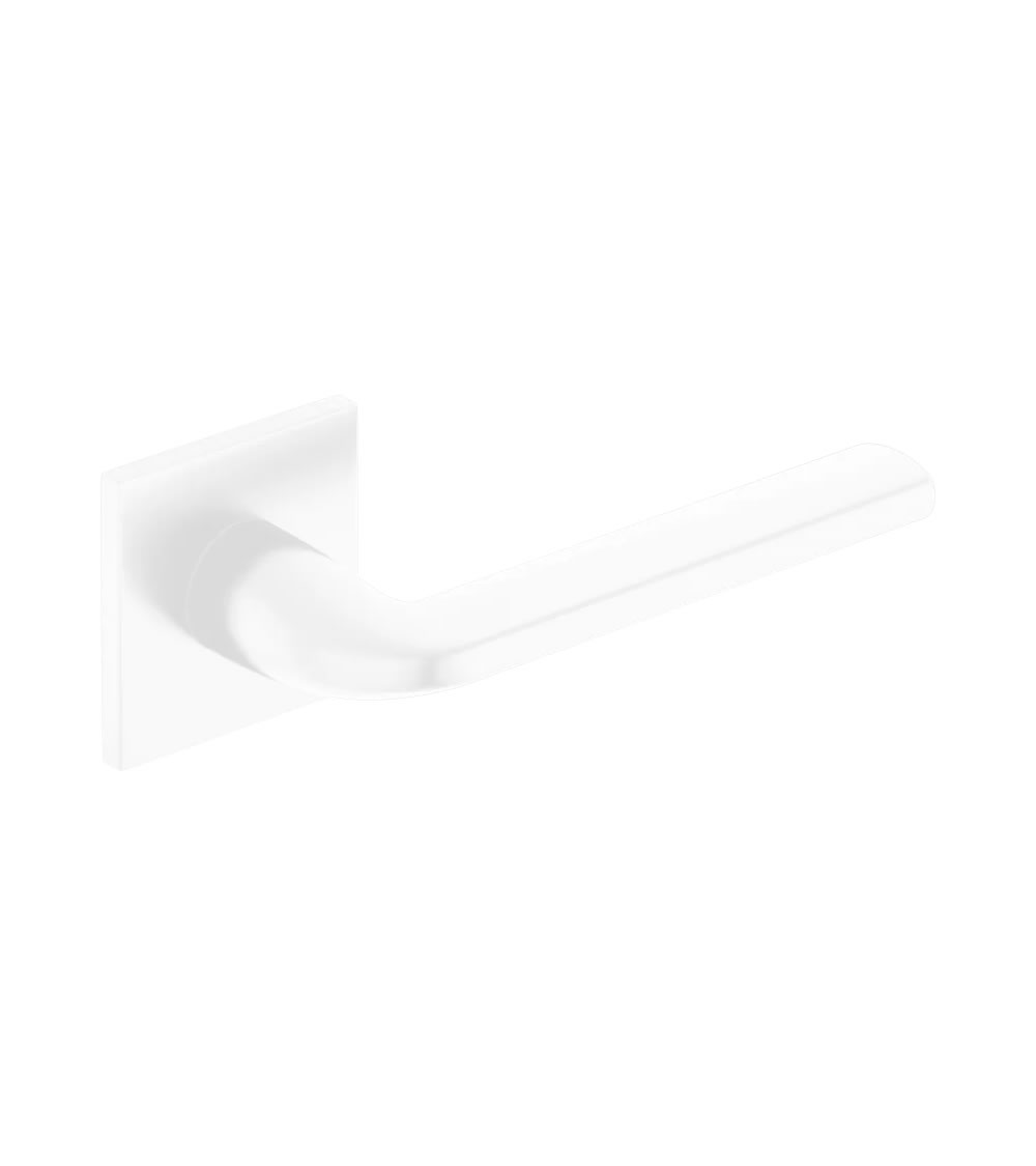 handle for interior door in white finish for a chic and modern trend